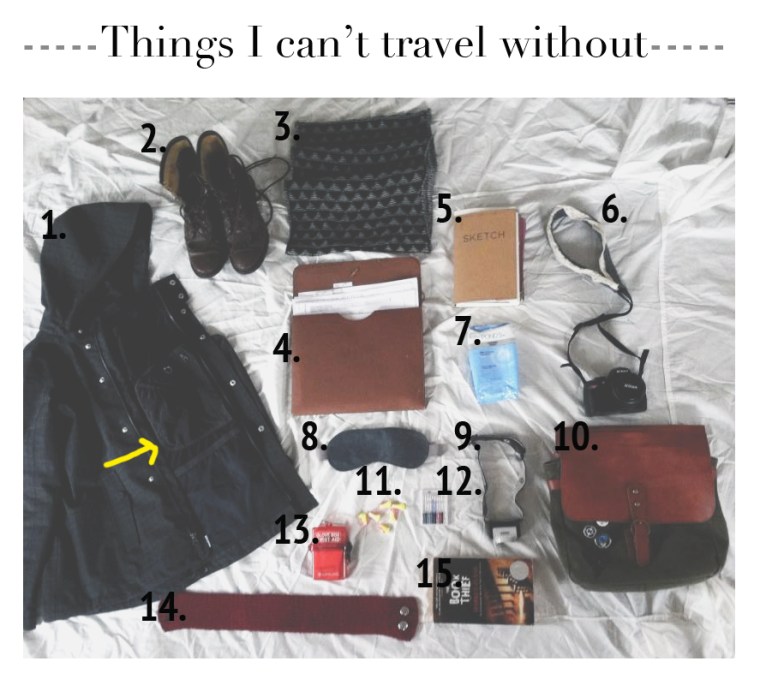 Things I cant travel without